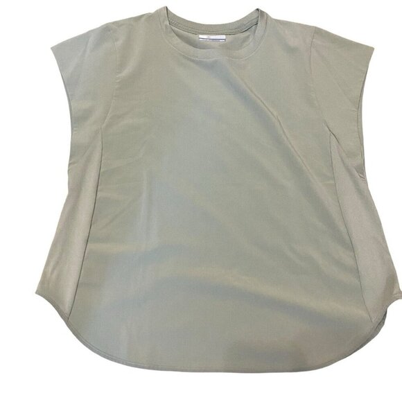 Columbia Women's Medium Tee Light Sage Green Cap Sleeve - Picture 1 of 3
